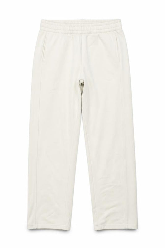 MNG Women Ivory Sweatpants L Cotton Blend Elastic Waist
