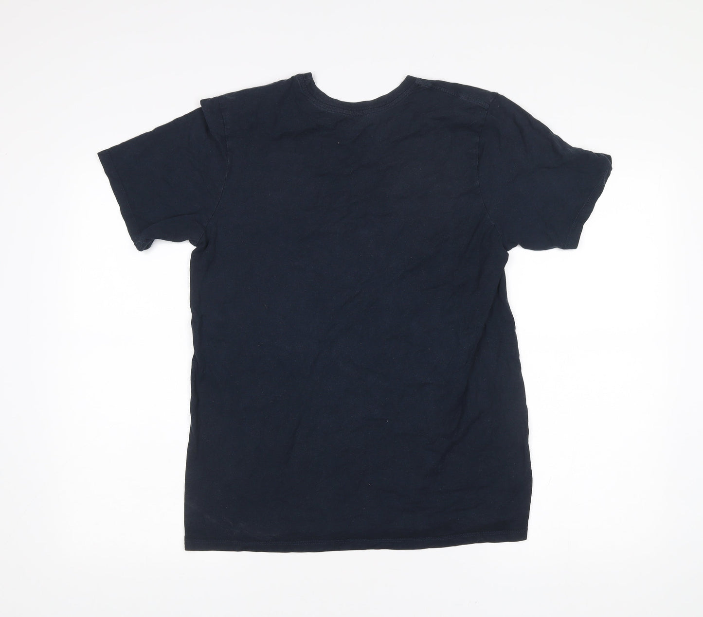 Nike Mens Black Cotton Crew Neck T-Shirt Size M Short Sleeve