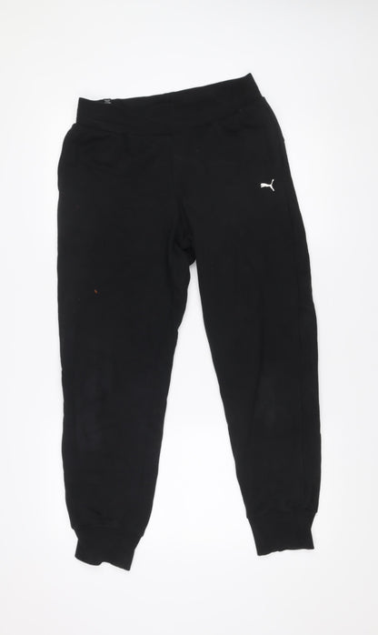 Puma Men's Black Jogger Sweatpants Size S Regular Fit Tapered