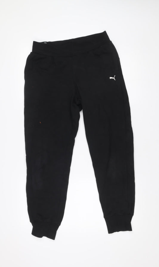 Puma Men's Black Jogger Sweatpants Size S Regular Fit Tapered