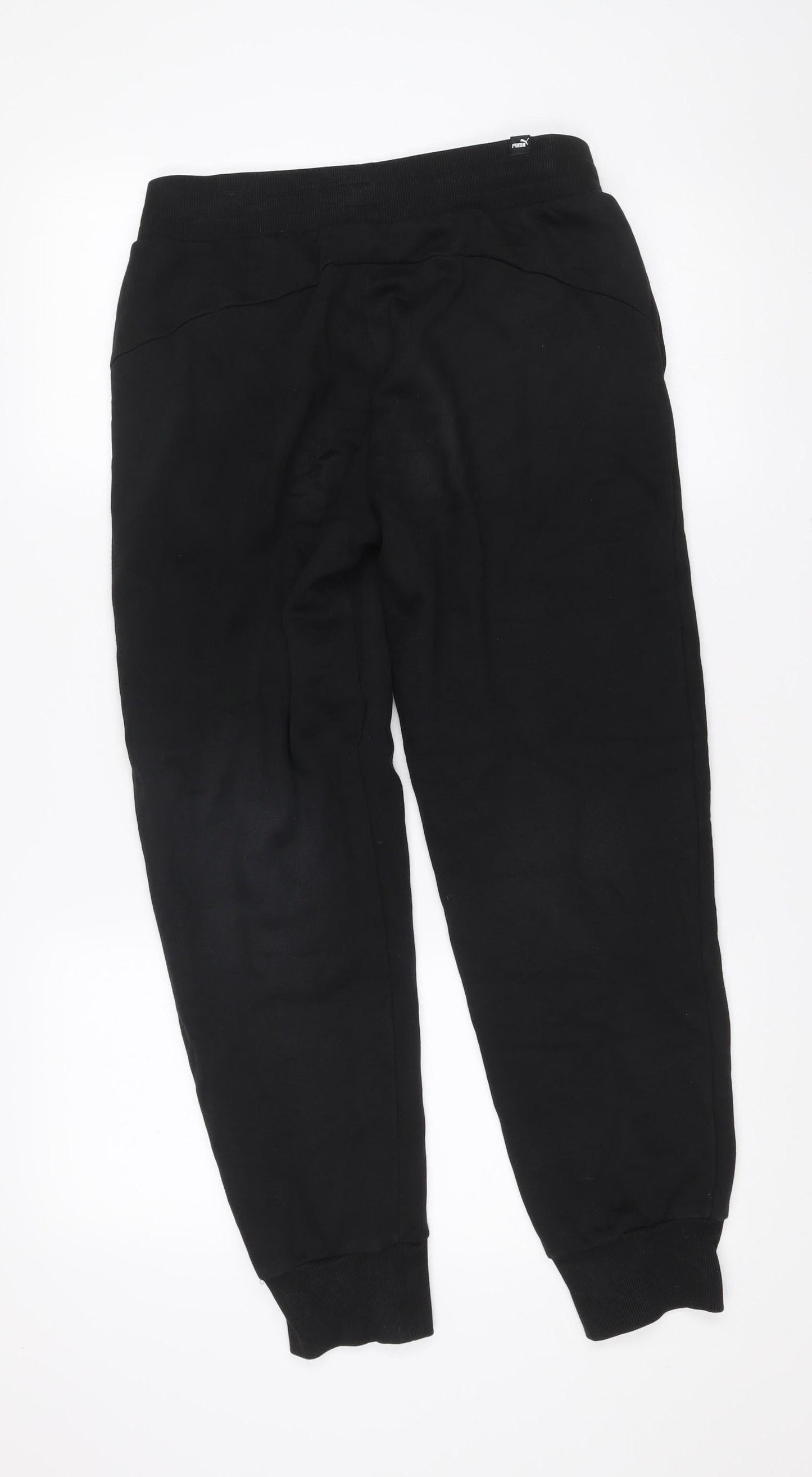 Puma Men's Black Jogger Sweatpants Size S Regular Fit Tapered