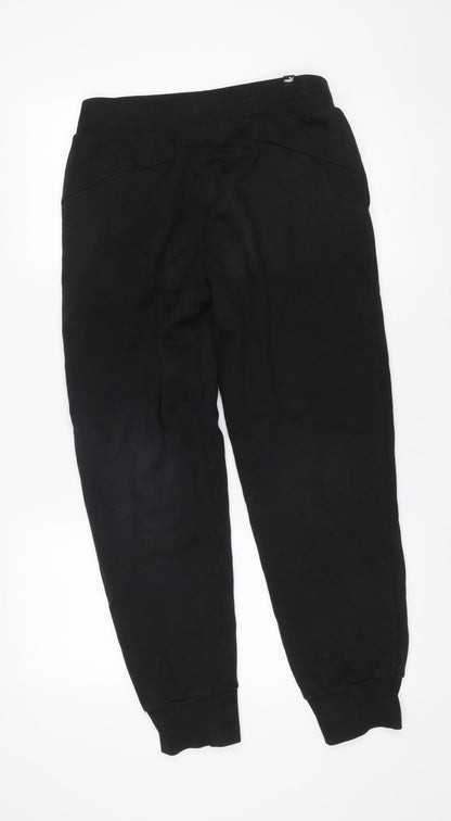 Puma Men's Black Jogger Sweatpants Size S Regular Fit Tapered