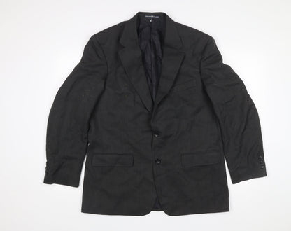 Mens UK Size 42 Greenwoods Classic Regular Grey Suit Jacket