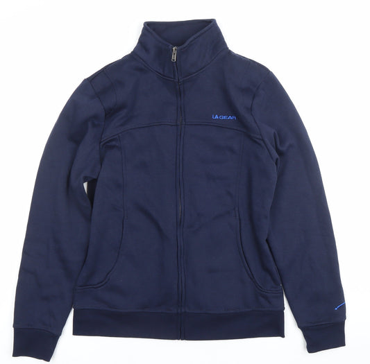 Womens UK Size 10 LA Gear Blue Full Zip Sweatshirt