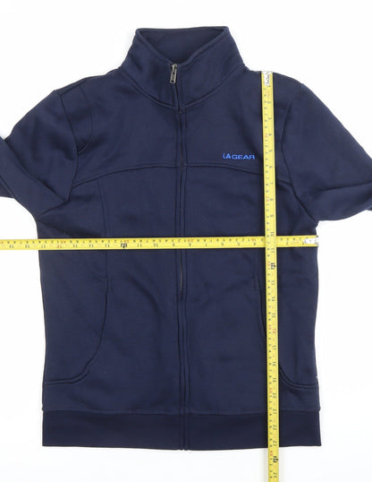 Womens UK Size 10 LA Gear Blue Full Zip Sweatshirt