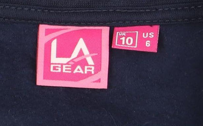 Womens UK Size 10 LA Gear Blue Full Zip Sweatshirt