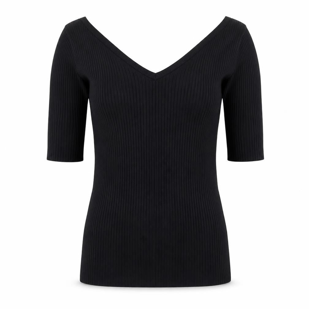 Womens UK Size 8 NEXT Black Basic Blouse