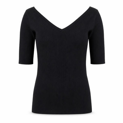 Womens UK Size 8 NEXT Black Basic Blouse