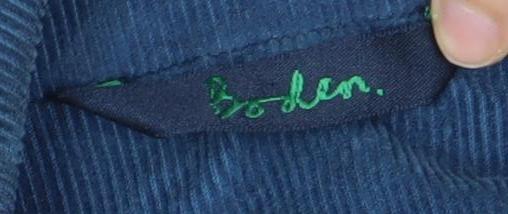 Jaeger Womens Blue Size 14 Corduroy Blazer Jacket Notch Lapel