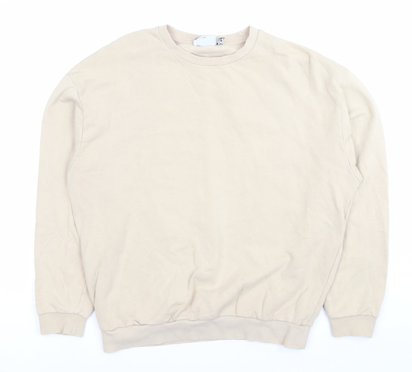 Mens UK Size L ASOS Beige Pullover Sweatshirt