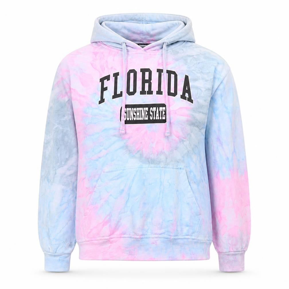 A.U. Apparel Womens Multicoloured Tie Dye Pullover Hoodie S