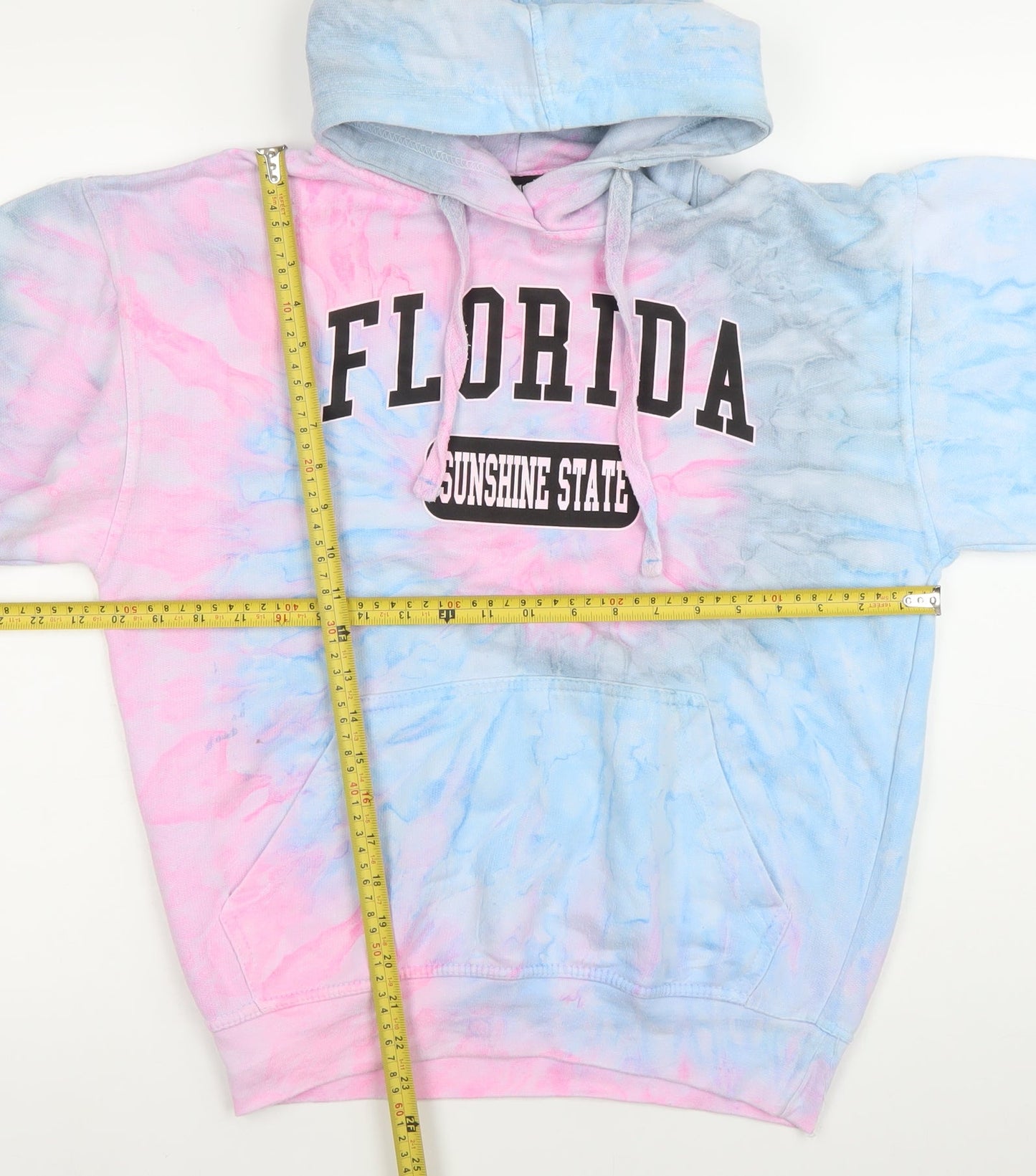 A.U. Apparel Womens Multicoloured Tie Dye Pullover Hoodie S