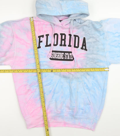 A.U. Apparel Womens Multicoloured Tie Dye Pullover Hoodie S