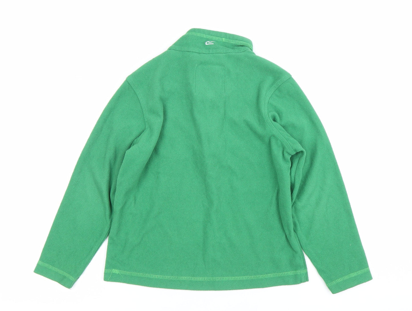 Regatta Boys Green Fleece Sweatshirt 7 Years Outdoor Pullover 1/2 Zip