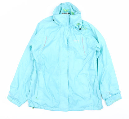 Womens UK Size 12 Regatta Blue Rain Coat