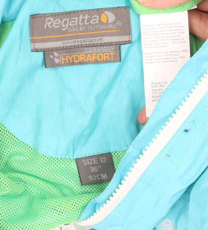 Womens UK Size 12 Regatta Blue Rain Coat