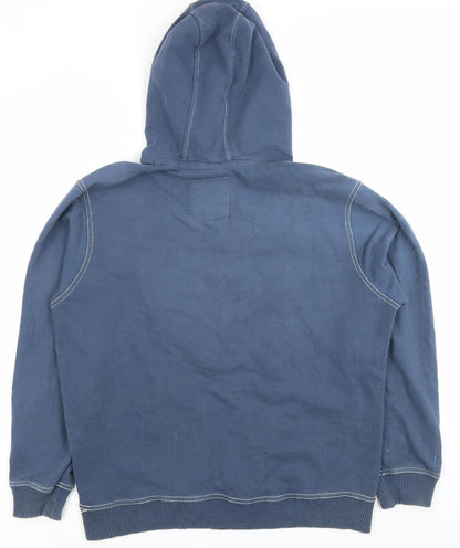 Mens UK Size M Lee Cooper Blue Pullover Hoodie