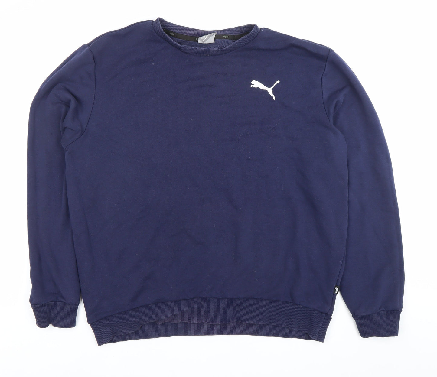 Mens UK Size L PUMA Blue Pullover Sweatshirt