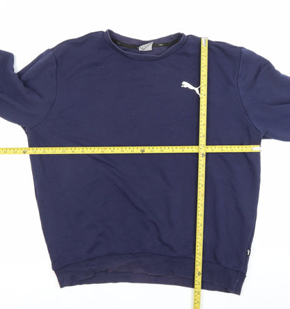 Mens UK Size L PUMA Blue Pullover Sweatshirt
