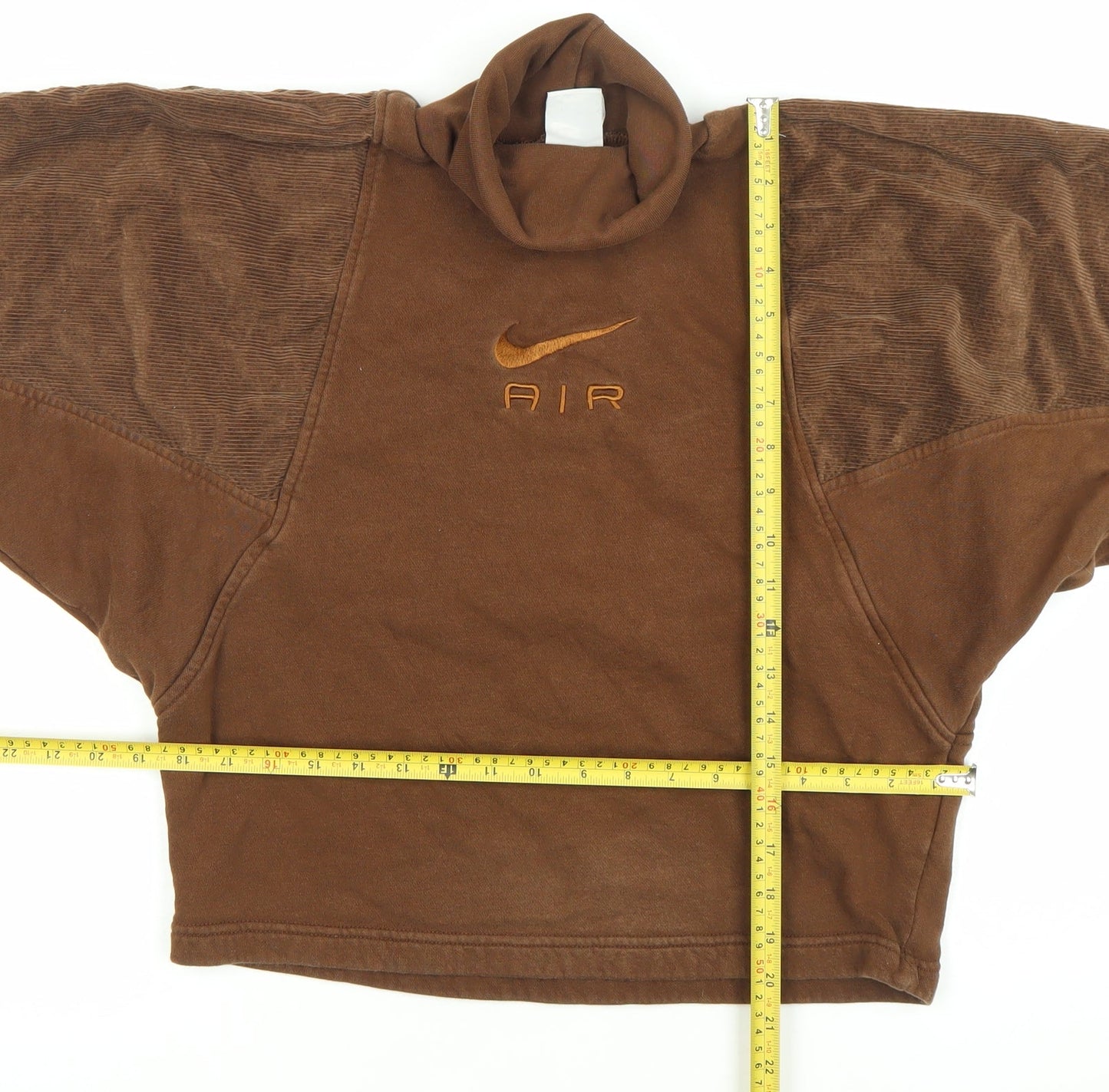 Nike Women’s Brown Pullover Sweatshirt M Corduroy Logo Retro