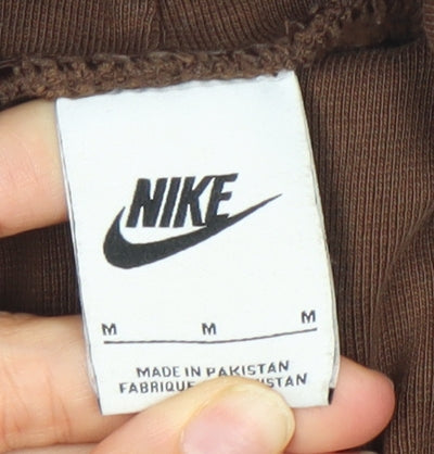 Nike Women’s Brown Pullover Sweatshirt M Corduroy Logo Retro