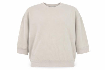 Monki Women’s Beige Crew Neck Pullover Sweatshirt Size L