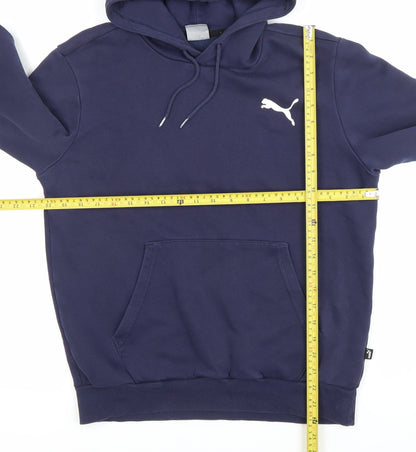 Mens UK Size S PUMA Blue Pullover Hoodie