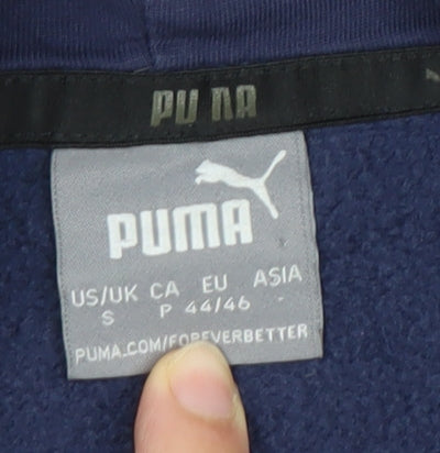 Mens UK Size S PUMA Blue Pullover Hoodie