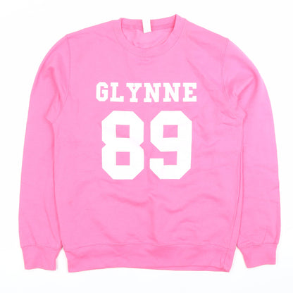 JustHoods Womens Pink Pullover Sweatshirt S Sports Graphic 89