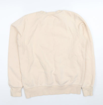 Womens UK Size M Champion Beige Pullover Sweatshirt