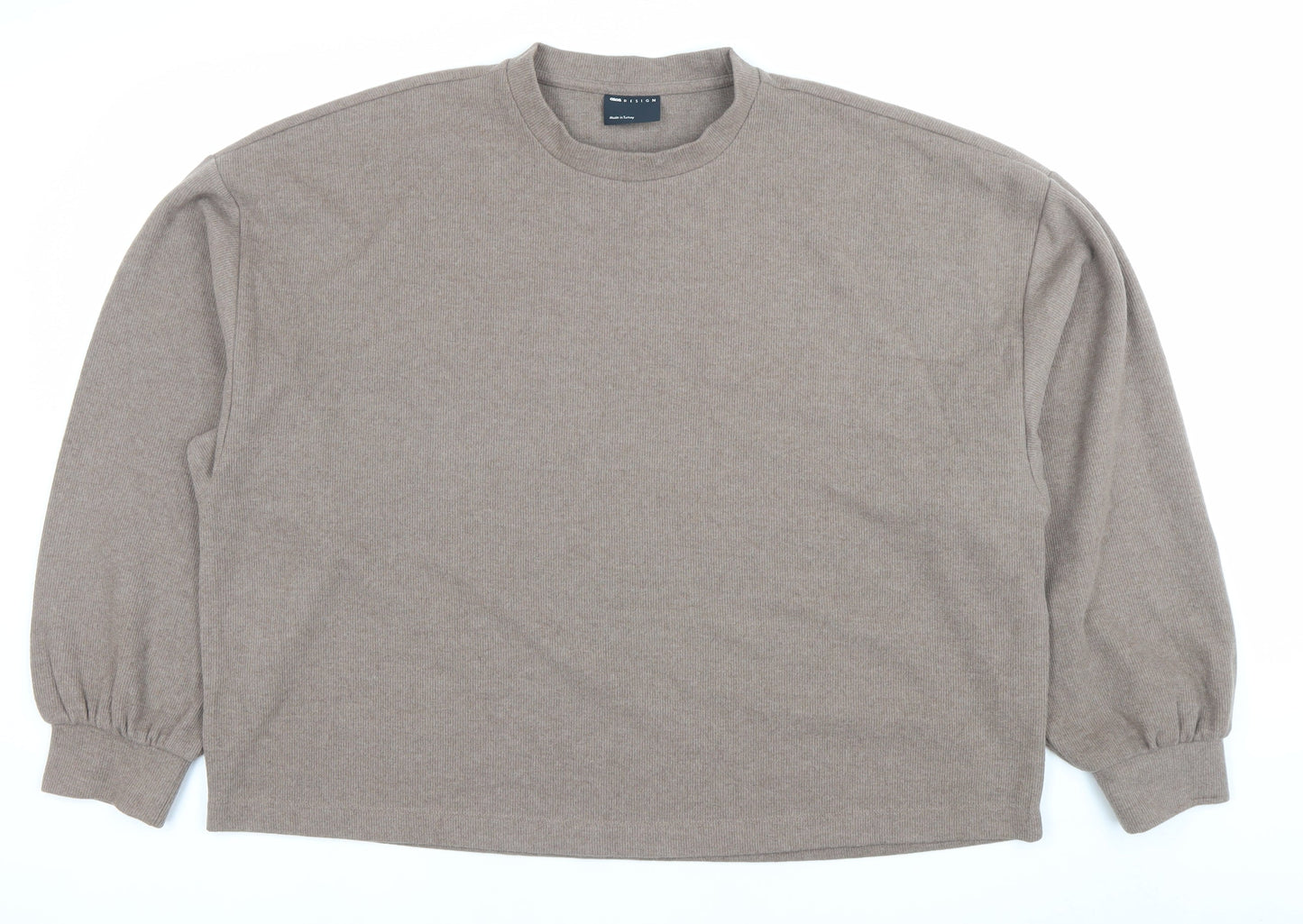 Mens UK Size M ASOS Design Brown Pullover Sweatshirt