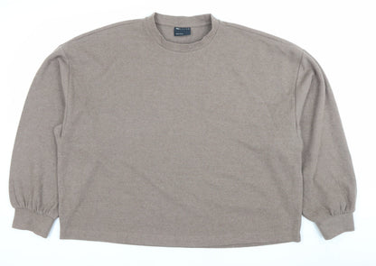 Mens UK Size M ASOS Design Brown Pullover Sweatshirt