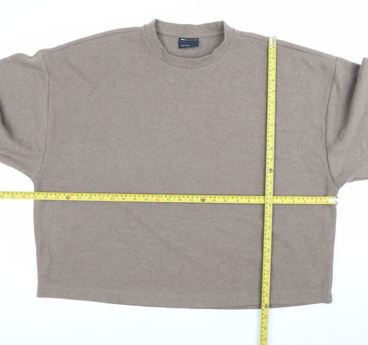 Mens UK Size M ASOS Design Brown Pullover Sweatshirt