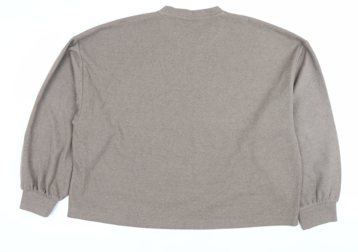 Mens UK Size M ASOS Design Brown Pullover Sweatshirt