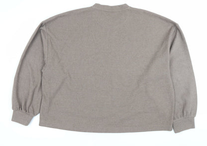 Mens UK Size M ASOS Design Brown Pullover Sweatshirt