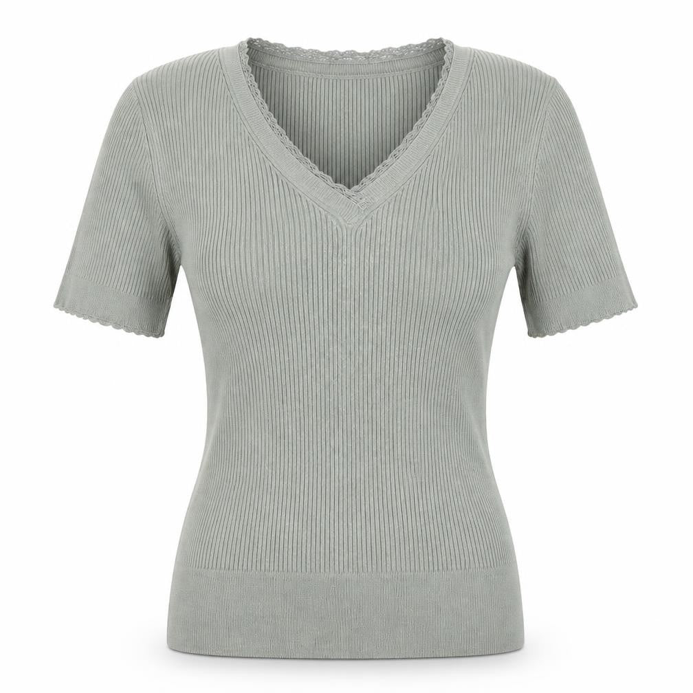Womens UK Size 10 Marks and Spencer Green Basic T-Shirt
