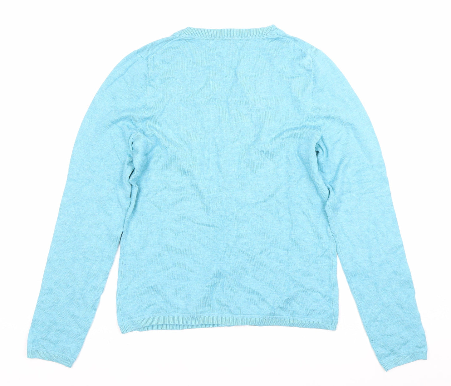 Womens UK Size 8 John Lewis Blue Cardigan Jumper