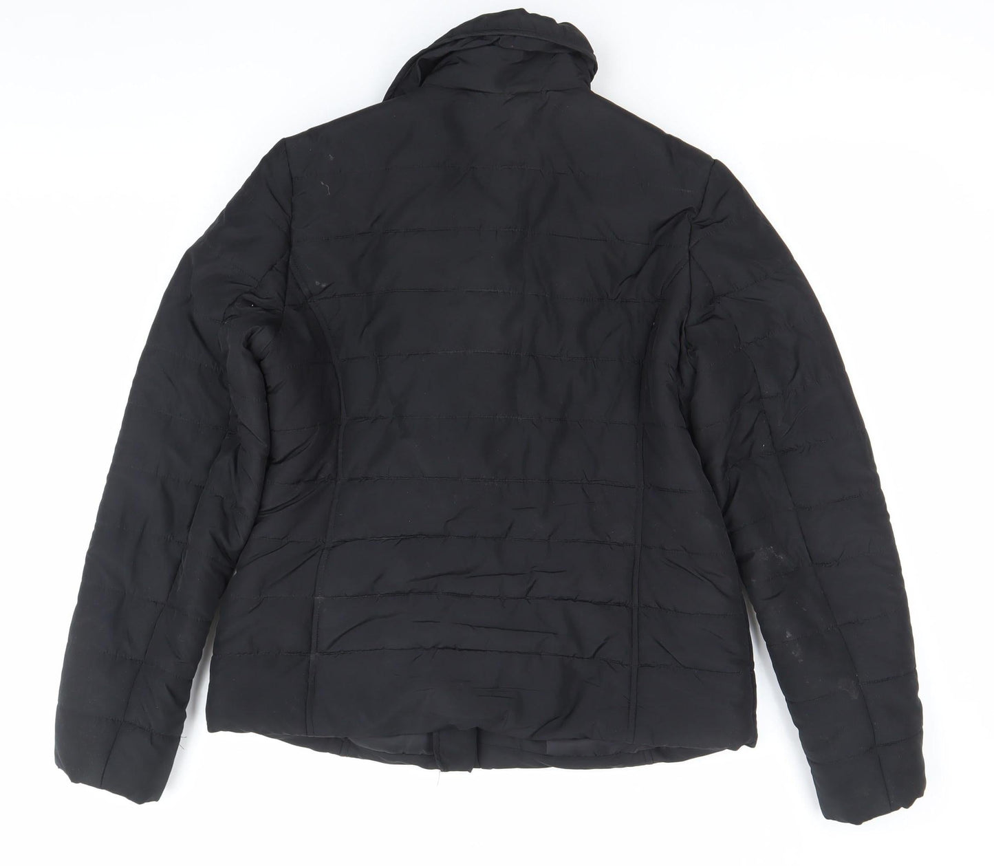 George Women’s Black Size 12 Puffer Jacket Quilted Zip Coat