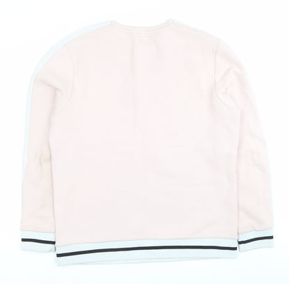 Mens UK Size XL River Island Pink Pullover Sweatshirt