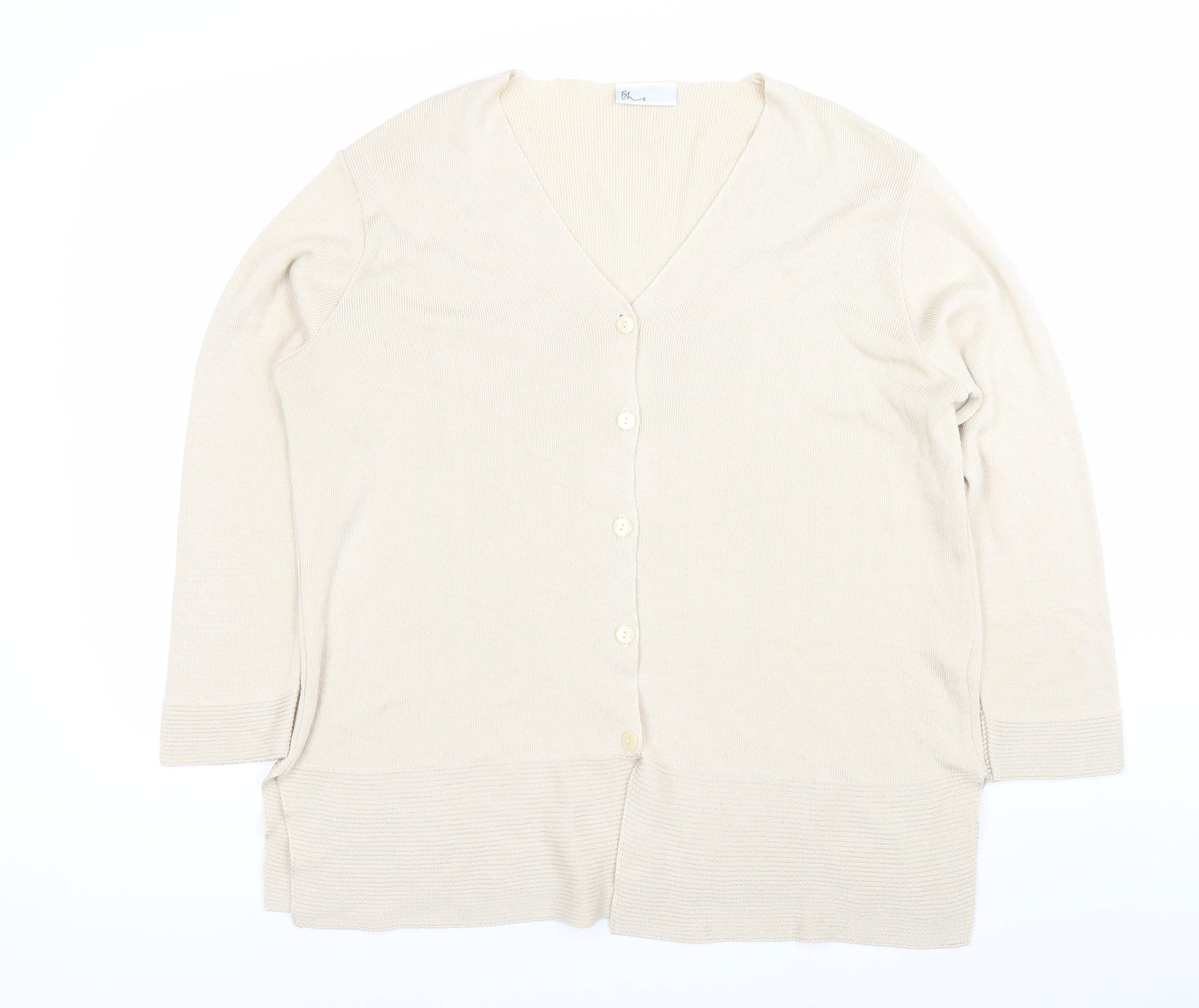 Womens UK Size 16 Marks and Spencer Beige Cardigan Jumper