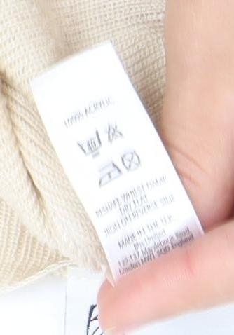 Womens UK Size 16 Marks and Spencer Beige Cardigan Jumper