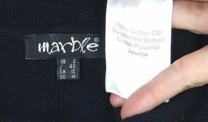 Marxke Womens Black M Roll Neck Short Sleeve Cotton Cardigan