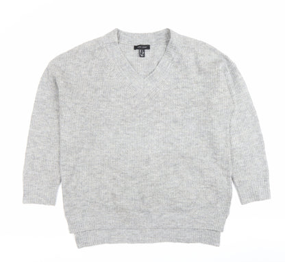 Womens UK Size S New Look Grey Pullover Jumper