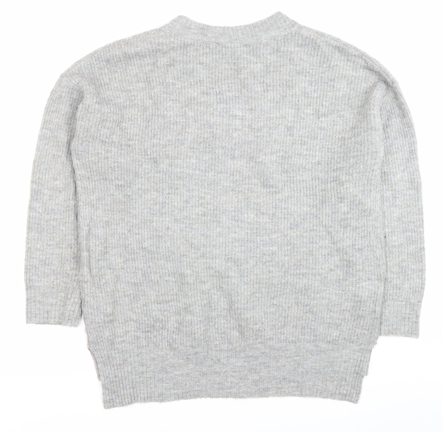 Womens UK Size S New Look Grey Pullover Jumper