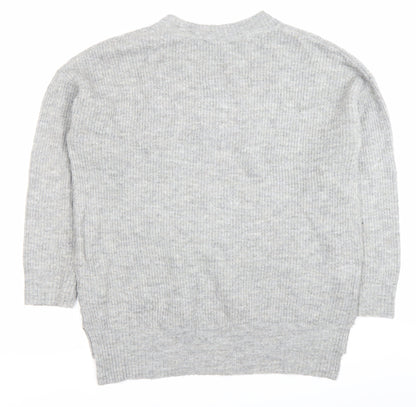 Womens UK Size S New Look Grey Pullover Jumper