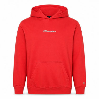 Mens UK Size L Champion Red Pullover Hoodie