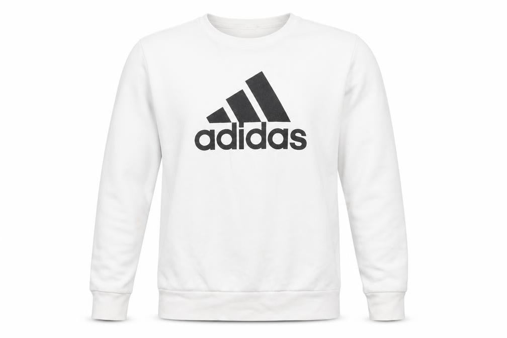Mens UK Size L adidas White Pullover Sweatshirt