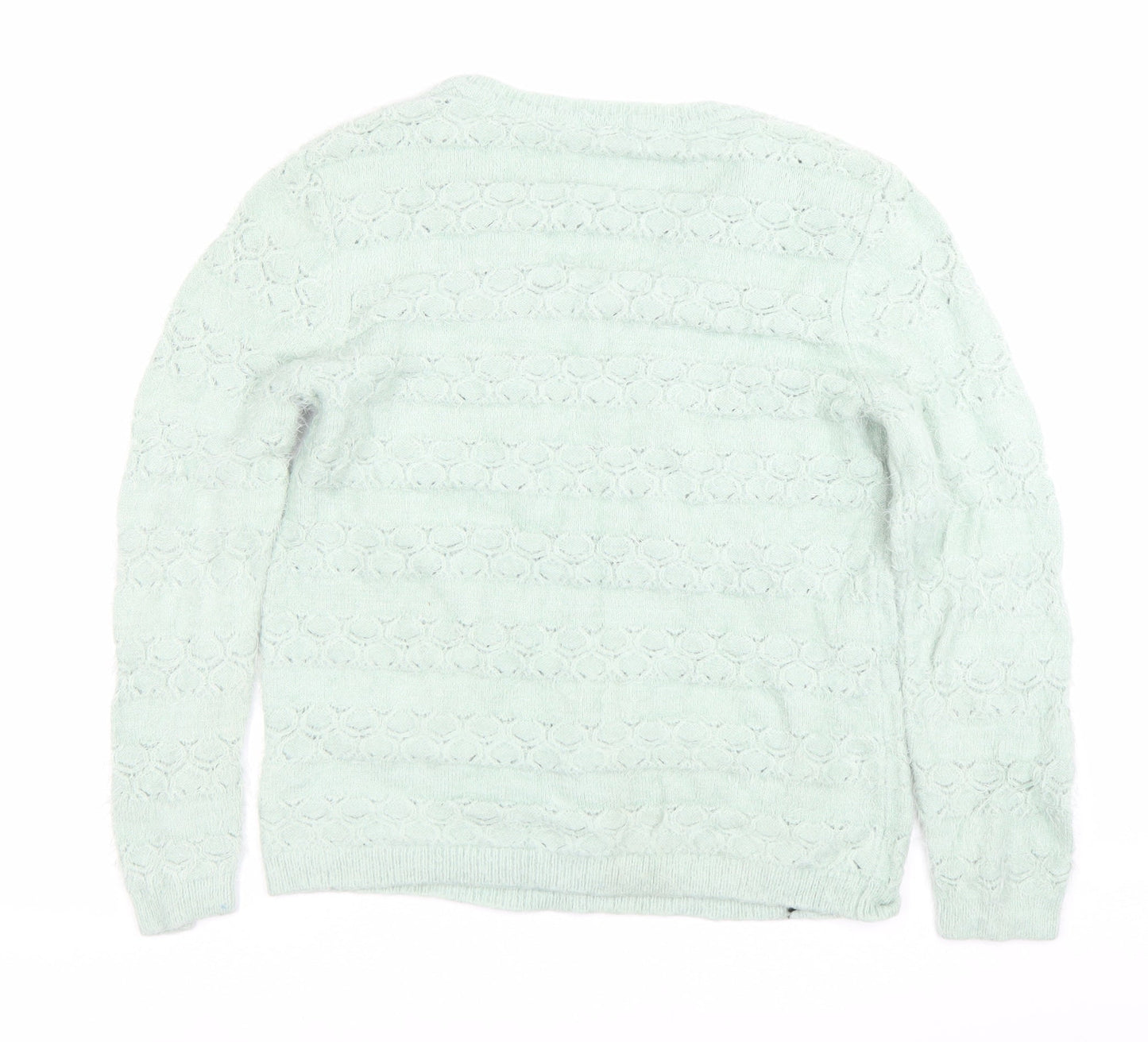 Womens UK Size M Damart Green Pullover Jumper