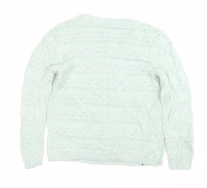 Womens UK Size M Damart Green Pullover Jumper