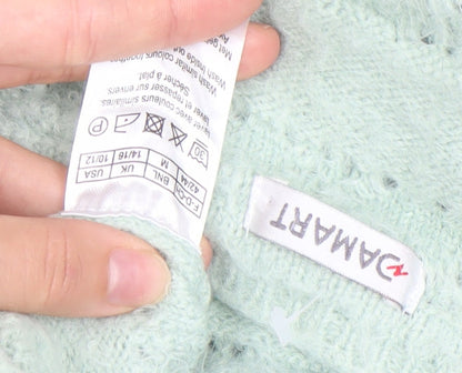 Womens UK Size M Damart Green Pullover Jumper